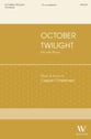 October Twilight SA choral sheet music cover